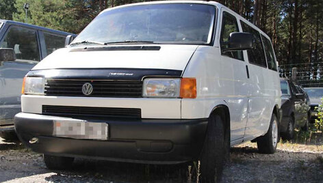 Medininkuose sulaikytas vogtas automobilis