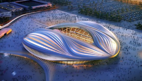 Zahos Hadid projektas KIataro pasaulio futbolo čempionato stadionui