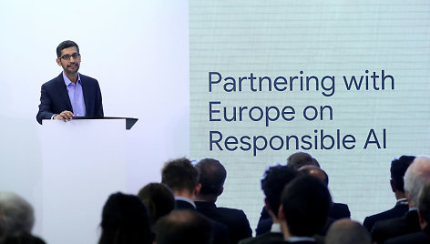 Sundaras Pichai aiškina, kad kuriant atsakingą dirbtinį intelektą būtina partnerystė su Europos Sąjunga