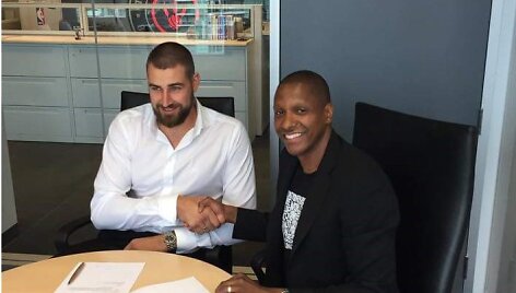 Jonas Valančiūnas ir Masai Ujiri