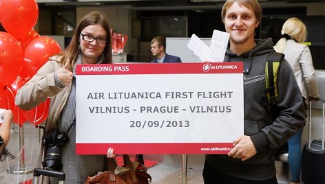 Air Lituanica pirmas skrydis  į Prahą