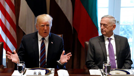 Donaldo Trumpo ir Baltijos &scaron;alių vadovų susitikimas