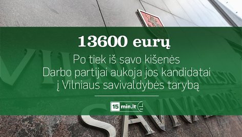 „Darbiečių“ kandidatai savivaldybių rinkimuose dosnūs partijai