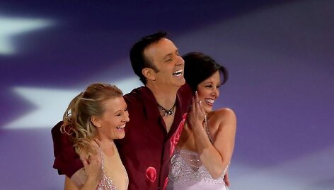 Čiuožėjai Rosalyn Sumners, Brian Boitano ir Linda Fratianne