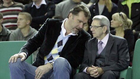 Vladas Garastas ir Arvydas Sabonis