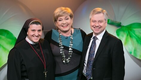 Vienuolė, Jonas Žmuidzinas ir laidos &bdquo;Bėdų turgus&ldquo; vedėja Edita Mildažytė