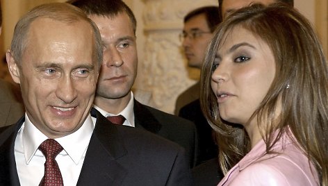 Vladimiras Putinas ir Alina Kabajeva (2004 m.)