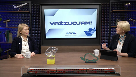 Penktojoje tinklalaidėje &bdquo;Važiuojam!&ldquo; &ndash; susisiekimo viceministrė Akvilė Danielė.