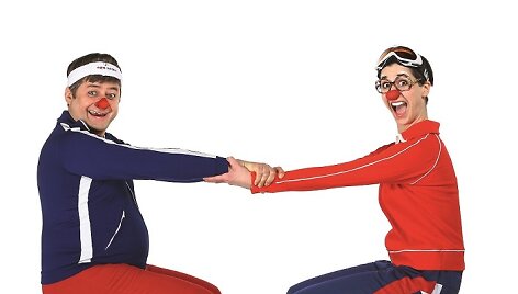 Gydytojai klounai ruosiasi maratonui