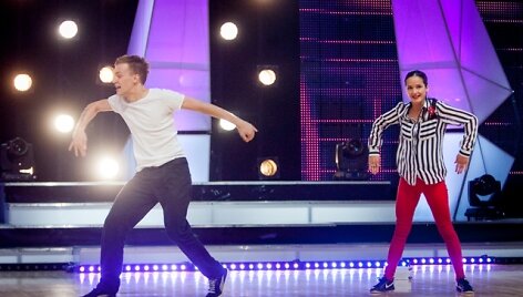 Nacionalinio &scaron;okių talentų konkurso &bdquo;&Scaron;ok!&ldquo; finalininkai Edvinas ir Eigilė