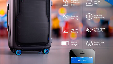 &bdquo;Bluesmart&ldquo; &ndash; pirmasis pasaulyje i&scaron;mausis lagaminas