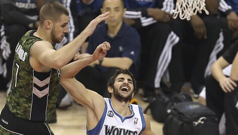 Ricky's Rubio ir Jonas Valančiūnas