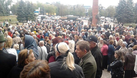 Protesto akcija Antracito mieste