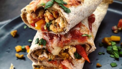 &bdquo;Burritos&ldquo; su kiau&scaron;iniu ir kalakutiena