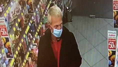 Vagystė tyrime Kauno policijos ie&scaron;komas žmogus