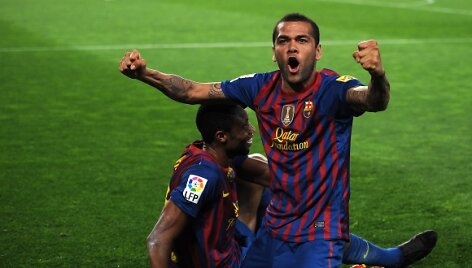 &bdquo;Barcelona&ldquo; futbolininkų džiaugsmas.