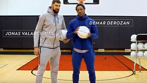 Jonas Valančiūnas ir DeMaras DeRozanas