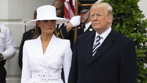 Donaldas Trumpas su žmona Melania Trump