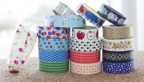 &bdquo;Washi tape&ldquo; lipnios juostelės
