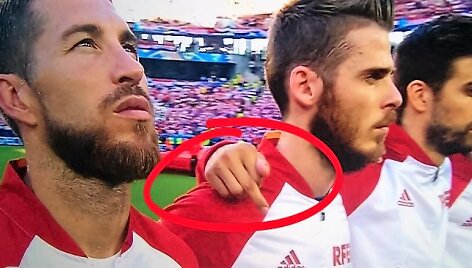 Sergio Ramosas ir Gerardas Pique