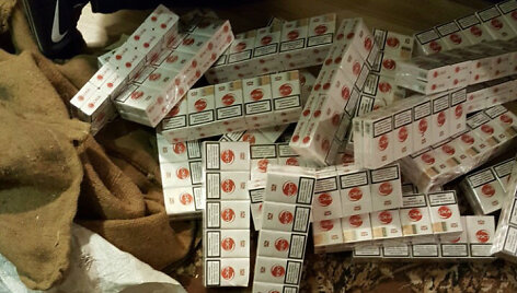 Sulaikytos nelegaliai pardavinėjamos cigaretės