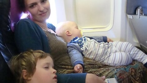 Neringa Rim&scaron;elienė su vaikais