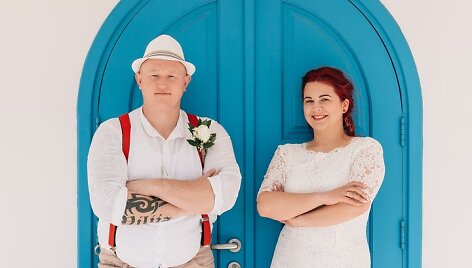 Akimirka i&scaron; vestuvių Kipre