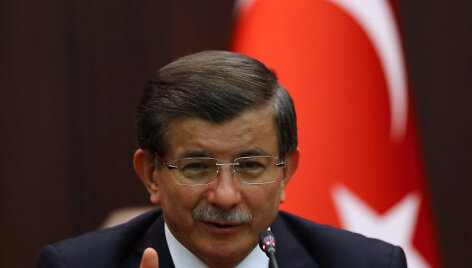 Turkijos premjeras Ahmetas Davutoglu 