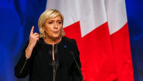 Marine Le Pen savaitgalį oficialiai pradėjo rinkimų kampaniją