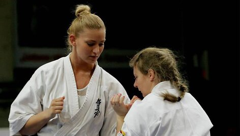 Kioku&scaron;in karatė atstovė Nora Vaznelytė