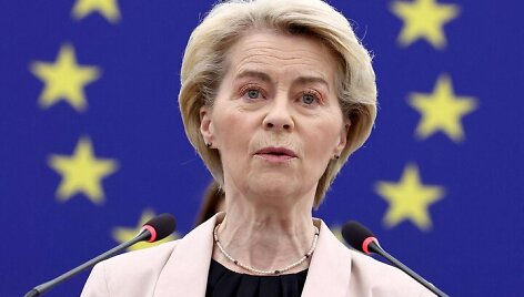 Europos Komisijos vadovė Ursula von der Leyen / AFP