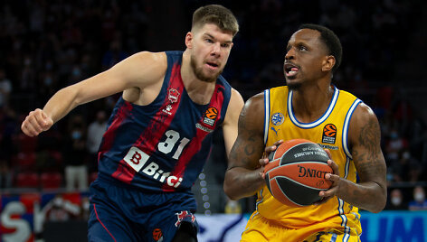Rokas Giedraitis prie&scaron; Jamesą Nunnally