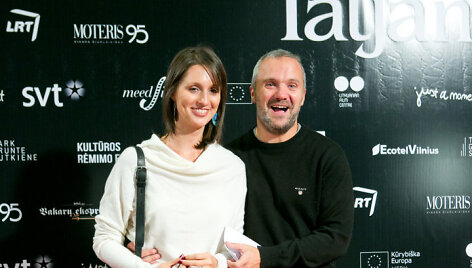 Giedrius Savickas su drauge Agata &Scaron;ilobrit