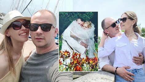Sandra Dauk&scaron;aitė Petrulėnė su vyru