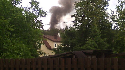 Dar vienas gaisras Vilniuje, tik jau Turni&scaron;kės