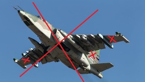 Rusijos karinis lėktuvas Su-25