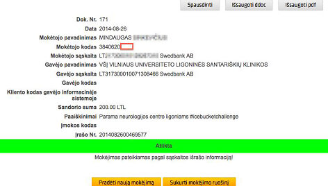 Sąskaitos i&scaron;ra&scaron;as