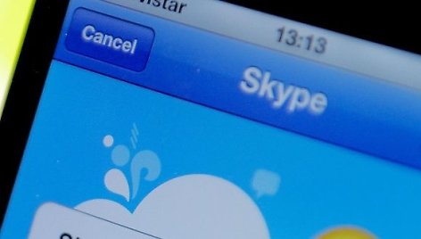 „Skype“ aplikacija išmaniajame telefone