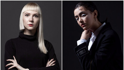 Karolina Kvederaitė ir jos kolekcijos modelis