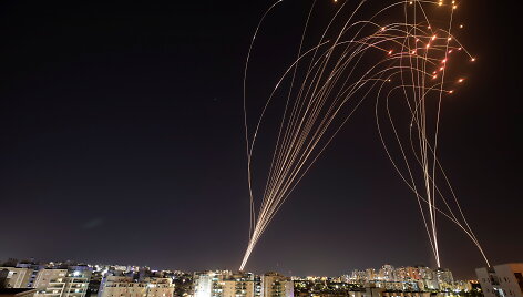 I&scaron; Gazos Ruožo Izraelio link skriejančios raketos