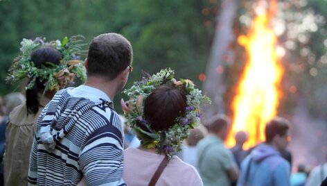 Joninės Verkių parke