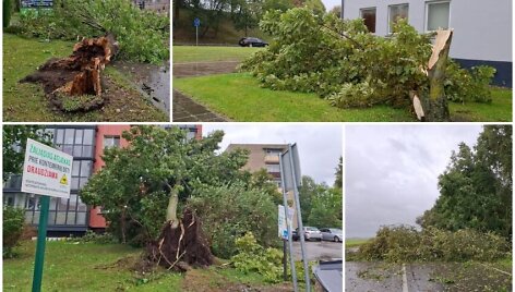 Audros padariniai Kėdainuose