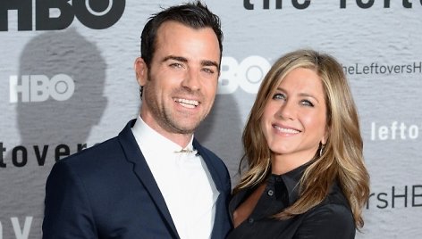 Justinas Theroux ir Jennifer Aniston