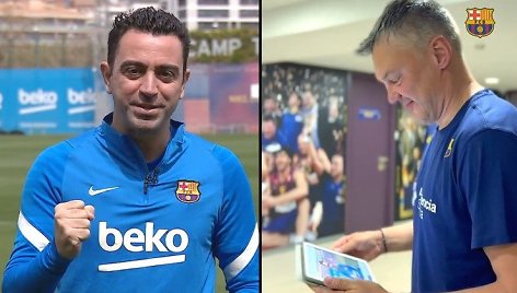 Xavi perdavė linkėjimus Šarūnui Jasikevičiui