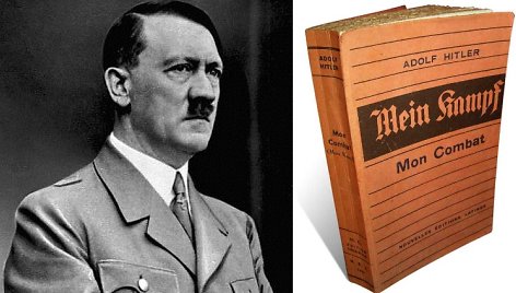 Adolfas Hitleris ir ir jo knyga „Mein Kampf“