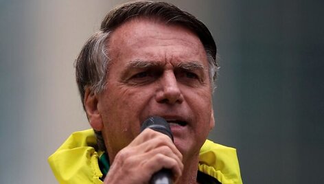 Buvęs Brazilijos prezidentas Jairas Bolsonaro / MIGUEL SCHINCARIOL / AFP