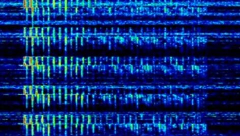 Radijo stoties UVB-76 signalo spektrograma