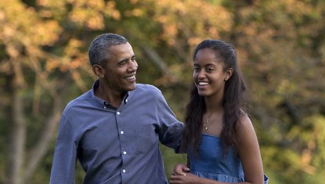 Barackas Obama su dukra Malia