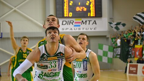 &bdquo;Žalgirio&ldquo; ir Kauno raj. &bdquo;LSU-Atleto&ldquo; mačas, kuriame pergalę &scaron;ventė žalgiriečiai