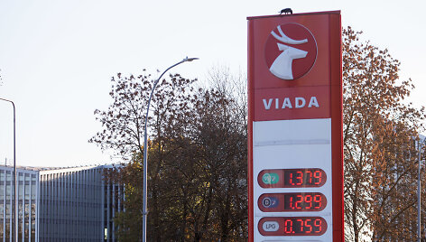 &bdquo;Viada&ldquo; degalinės kuro kainos